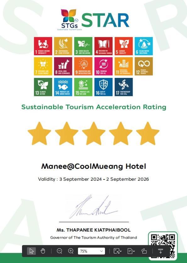Manee Cool Mueang Hotel Chiang Mai Exterior foto